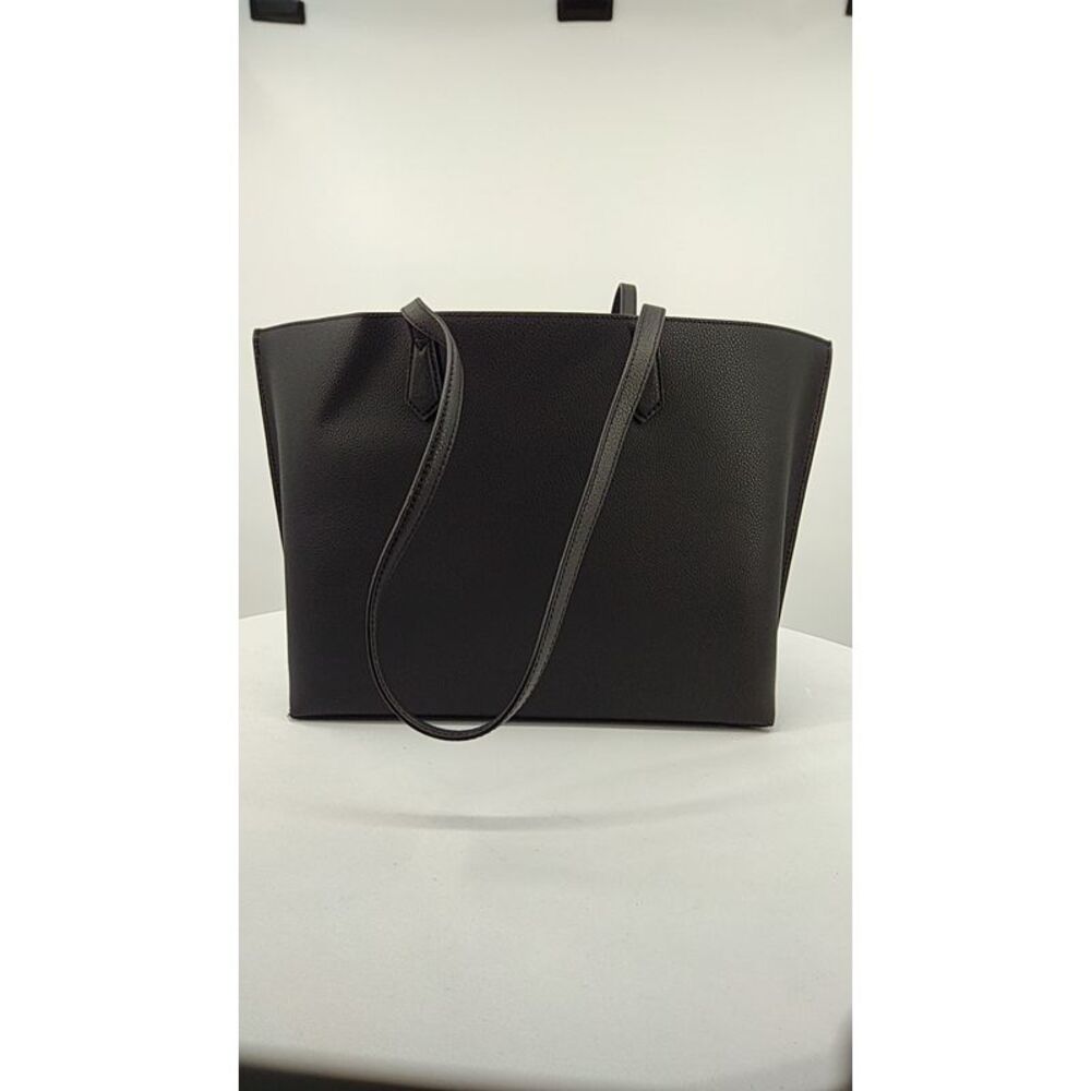 NWT Quince Triple Compartment Black Leather Tote Bag